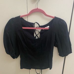 A&F cute black blouse